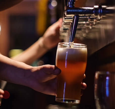 Picture of a beer being filled up.